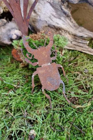 Rostdeko Osterdeko Frühlingsdeko Tischdeko Frühlingsblüher Ameise Käfer Insekten Metalldeko Dekoidee im Mrs Greenery Shop bestellen kaufen