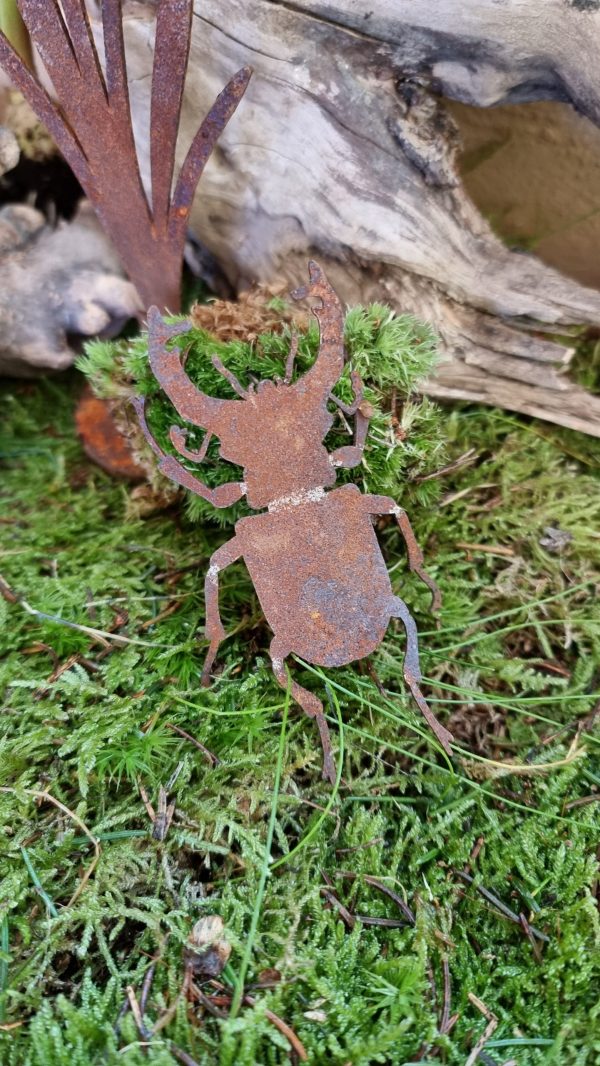 Rostdeko Osterdeko Frühlingsdeko Tischdeko Frühlingsblüher Ameise Käfer Insekten Metalldeko Dekoidee im Mrs Greenery Shop bestellen kaufen