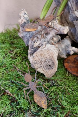Rostdeko Osterdeko Frühlingsdeko Tischdeko Frühlingsblüher Ameise Käfer Insekten Metalldeko Dekoidee im Mrs Greenery Shop bestellen kaufen