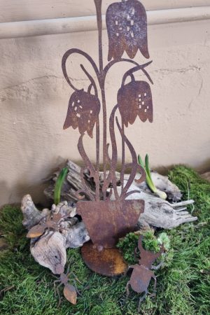 Rostdeko Osterdeko Frühlingsdeko Tischdeko Frühlingsblüher Ameise Käfer Insekten Metalldeko Dekoidee im Mrs Greenery Shop bestellen kaufen