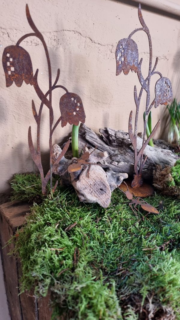Rostdeko Osterdeko Frühlingsdeko Tischdeko Frühlingsblüher Ameise Käfer Insekten Metalldeko Dekoidee im Mrs Greenery Shop bestellen kaufen