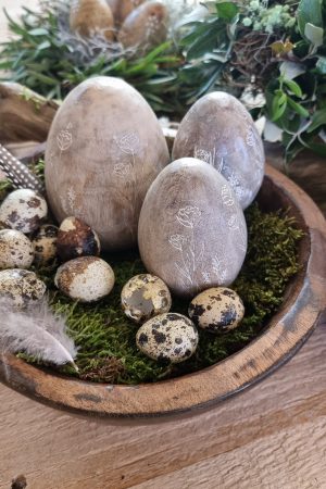 Holz-Ei Osterei Osterdeko Naturdeko Ostern Holzei Holzdeko im Mrs Greenery Shop bestellen kaufen