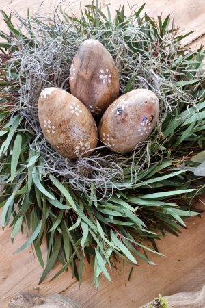 Holz-Ei Osterei Osterdeko Naturdeko Ostern Holzei Holzdeko im Mrs Greenery Shop bestellen kaufen