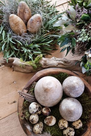 Holz-Ei Osterei Osterdeko Naturdeko Ostern Holzei Holzdeko im Mrs Greenery Shop bestellen kaufen