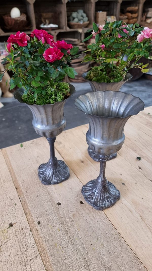Metallpokal Pokal Pflanztopf eko Tischdeko Dekoidee im Mrs Greenery Shop bestellen kaufen