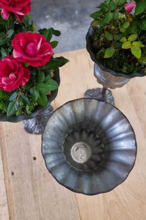 Metallpokal Pokal Pflanztopf eko Tischdeko Dekoidee im Mrs Greenery Shop bestellen kaufen