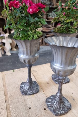 Metallpokal Pokal Pflanztopf eko Tischdeko Dekoidee im Mrs Greenery Shop bestellen kaufen