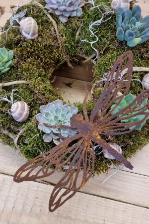 rostdeko rost metalldeko libelle schmetterling biene deko im mrs greenery shop bestellen kaufen