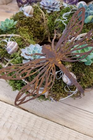 rostdeko rost metalldeko libelle schmetterling biene deko im mrs greenery shop bestellen kaufen