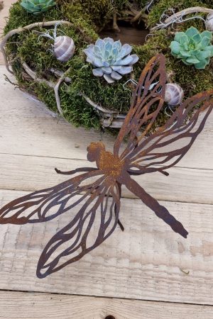 rostdeko rost metalldeko libelle schmetterling biene deko im mrs greenery shop bestellen kaufen