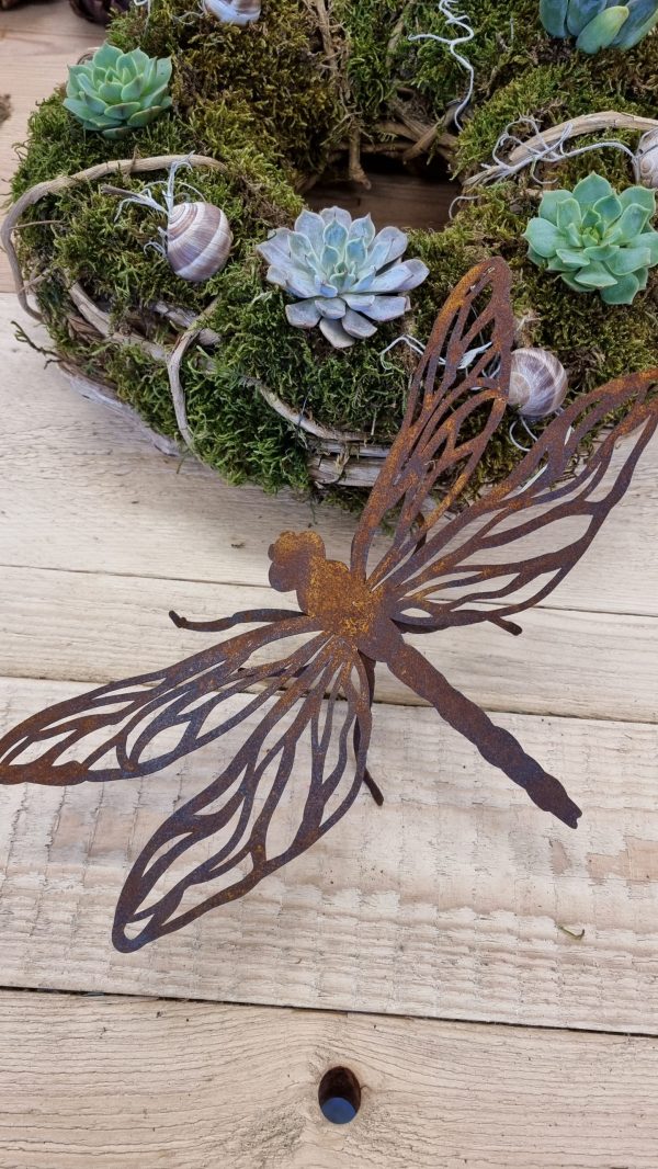 rostdeko rost metalldeko libelle schmetterling biene deko im mrs greenery shop bestellen kaufen
