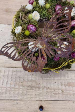 rostdeko rost metalldeko libelle schmetterling biene deko im mrs greenery shop bestellen kaufen