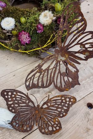 rostdeko rost metalldeko libelle schmetterling biene deko im mrs greenery shop bestellen kaufen