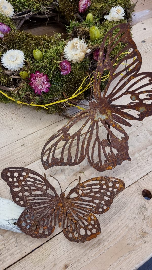 rostdeko rost metalldeko libelle schmetterling biene deko im mrs greenery shop bestellen kaufen