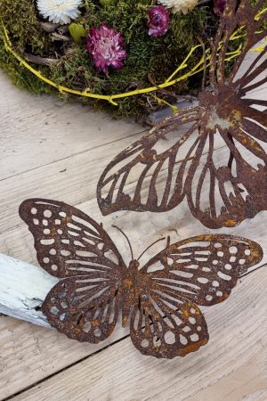 rostdeko rost metalldeko libelle schmetterling biene deko im mrs greenery shop bestellen kaufen