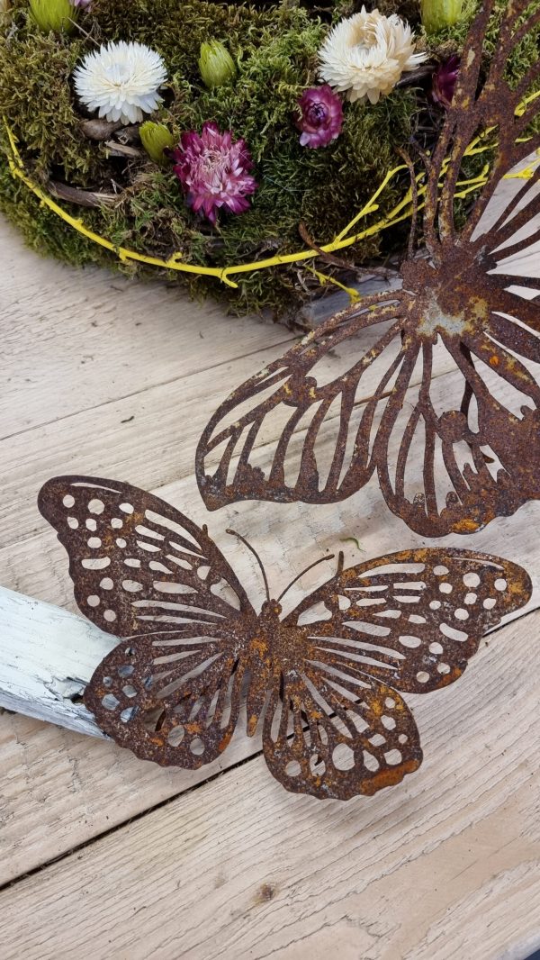 rostdeko rost metalldeko libelle schmetterling biene deko im mrs greenery shop bestellen kaufen