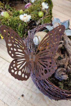 rostdeko rost metalldeko libelle schmetterling biene deko im mrs greenery shop bestellen kaufen