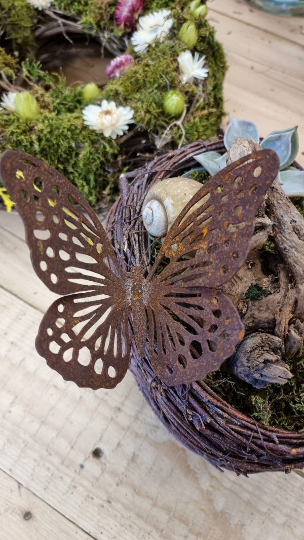 rostdeko rost metalldeko libelle schmetterling biene deko im mrs greenery shop bestellen kaufen