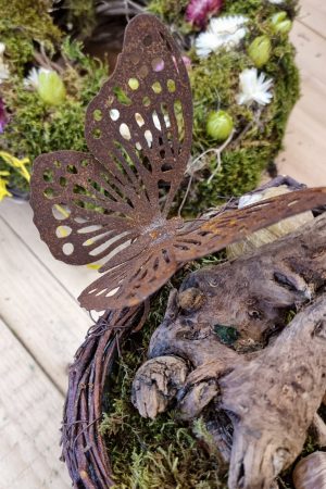 rostdeko rost metalldeko libelle schmetterling biene deko im mrs greenery shop bestellen kaufen