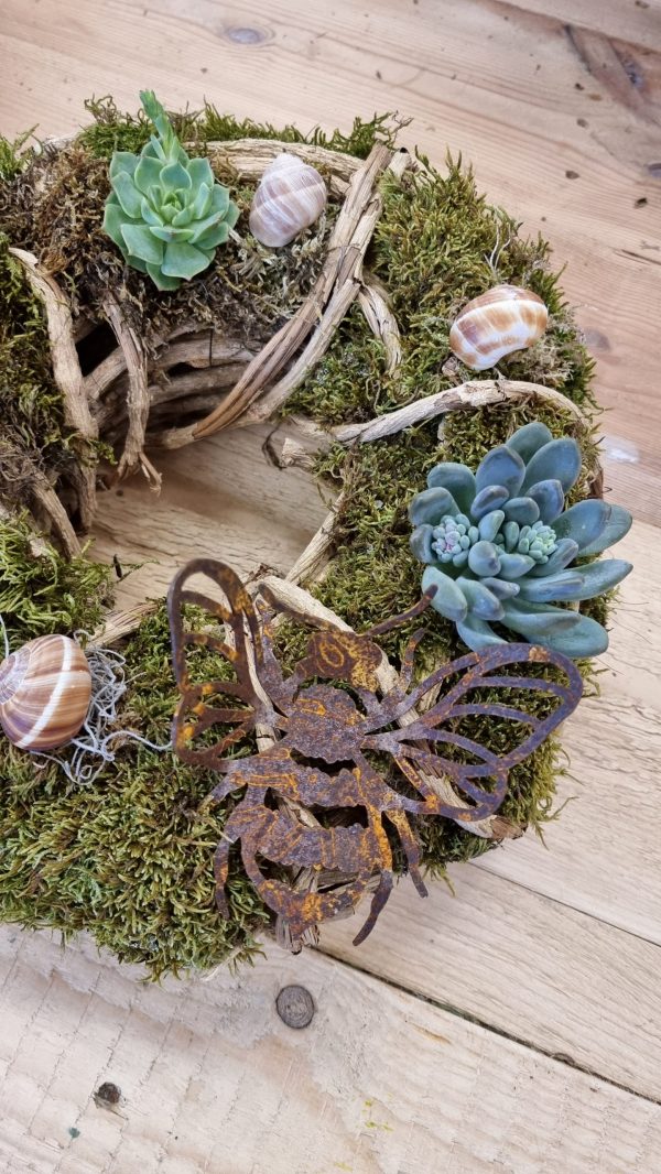 rostdeko rost metalldeko libelle schmetterling biene deko im mrs greenery shop bestellen kaufen