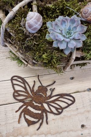 rostdeko rost metalldeko libelle schmetterling biene deko im mrs greenery shop bestellen kaufen