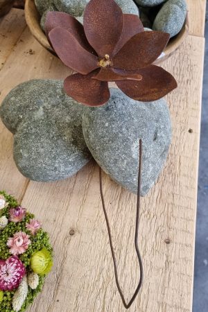rostblume blume metallblume rostig metalldeko blüte rostblüte dekoblüte metall rost im mrs greenery shop bestellen kaufen