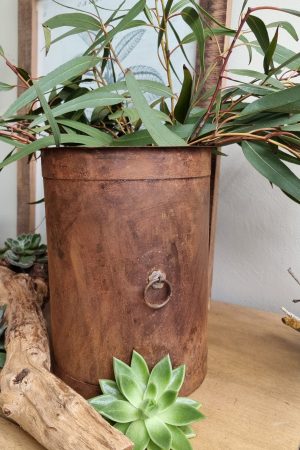 rost topf übertopf töpfe metalltopf rostig metalldeko blumentopf vase im mrs greenery shop bestellen kaufen