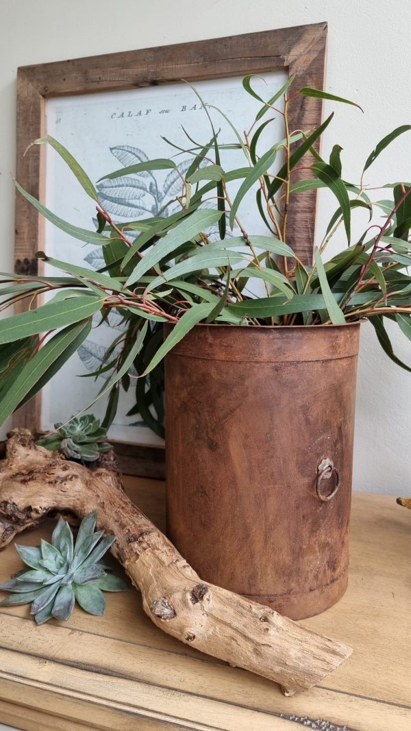 rost topf übertopf töpfe metalltopf rostig metalldeko blumentopf vase im mrs greenery shop bestellen kaufen