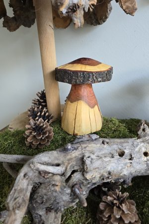 Herbstdeko Naturdeko Herbst Deko Zapfen Pilze Holzpilze handarbeit Holz Holzdeko Kranz Zapfen Beeren Stern im Mrs Greenery Shop bestellen kaufen