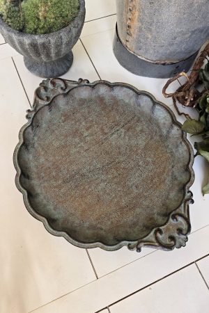 Schale Dekoschale Metallschale Adventsschale Herbstdeko Winterdeko Dekotablett im Mrs Greenery Shop bestellen kaufen