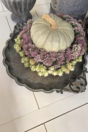 Schale Dekoschale Metallschale Adventsschale Herbstdeko Winterdeko Dekotablett im Mrs Greenery Shop bestellen kaufen