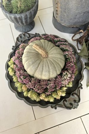 Schale Dekoschale Metallschale Adventsschale Herbstdeko Winterdeko Dekotablett im Mrs Greenery Shop bestellen kaufen