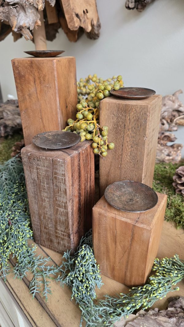 advent adventsdeko Kerzenständer kerzenhalter antik vintage holz holzkerzenständer deko holzdeko im mrs greenery shop bestellen kaufen