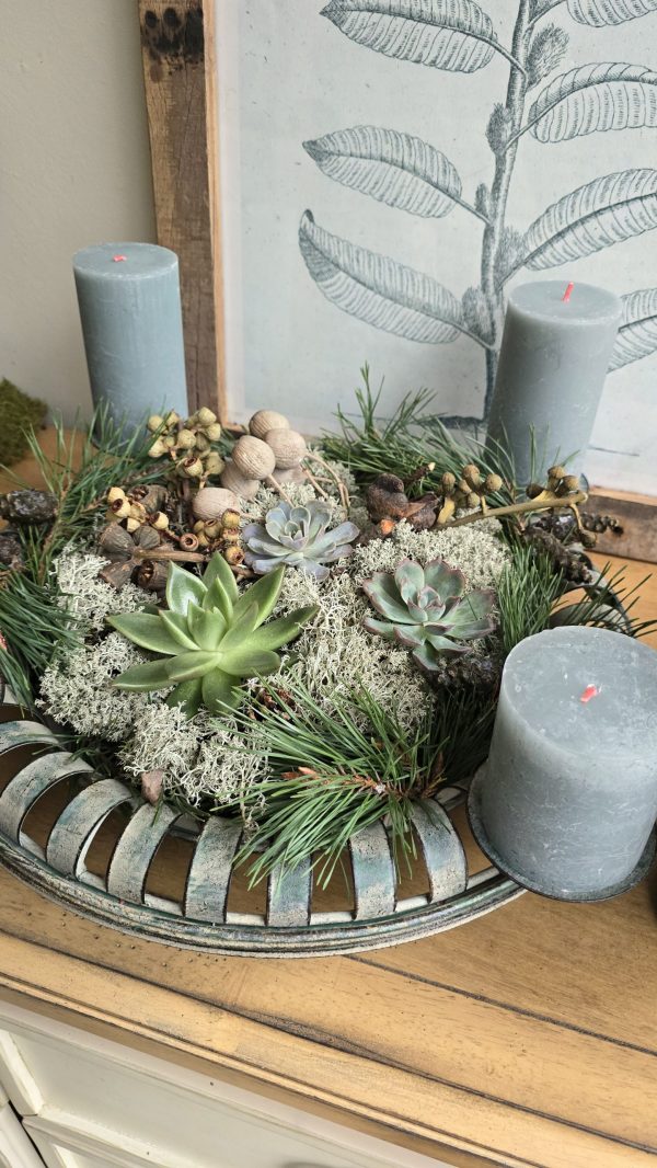 Adventskranz Adventsdeko Adventsschale Adventstablett Adventsschale Mrs Greenery kaufen bestellen Shop