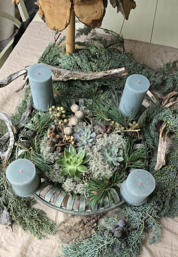 Adventskranz Adventsdeko Adventsschale Adventstablett Adventsschale Mrs Greenery kaufen bestellen Shop
