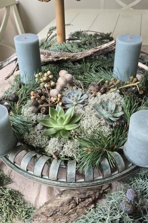 Adventskranz Adventsdeko Adventsschale Adventstablett Adventsschale Mrs Greenery kaufen bestellen Shop