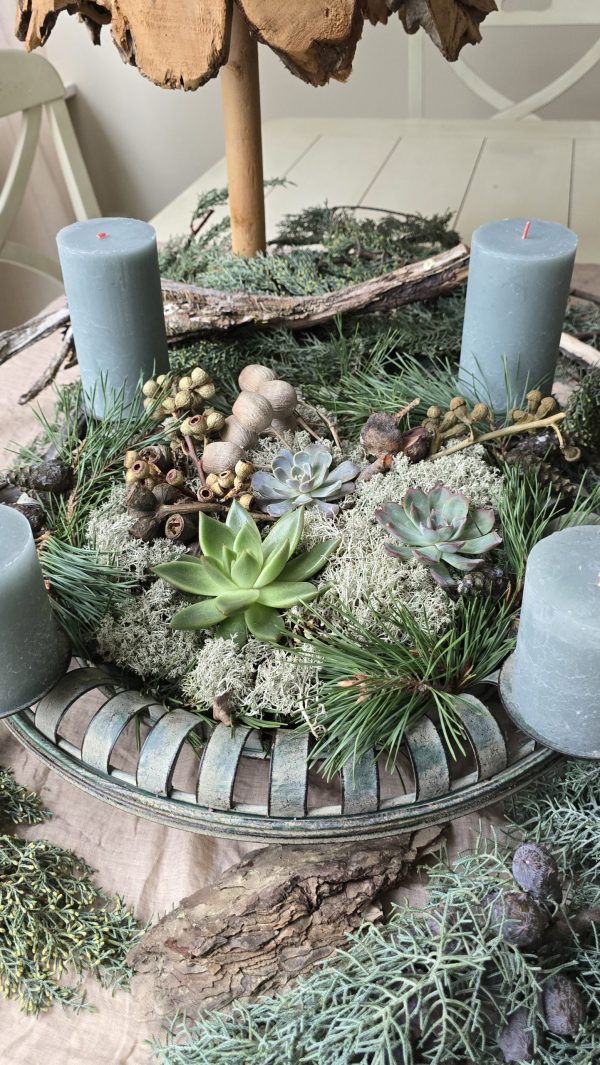 Adventskranz Adventsdeko Adventsschale Adventstablett Adventsschale Mrs Greenery kaufen bestellen Shop
