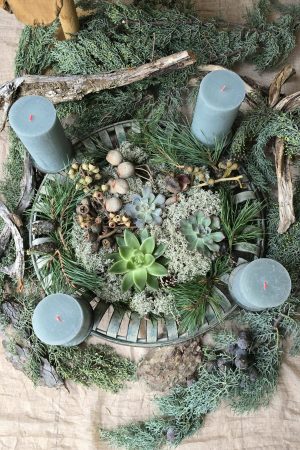 Adventskranz Adventsdeko Adventsschale Adventstablett Adventsschale Mrs Greenery kaufen bestellen Shop