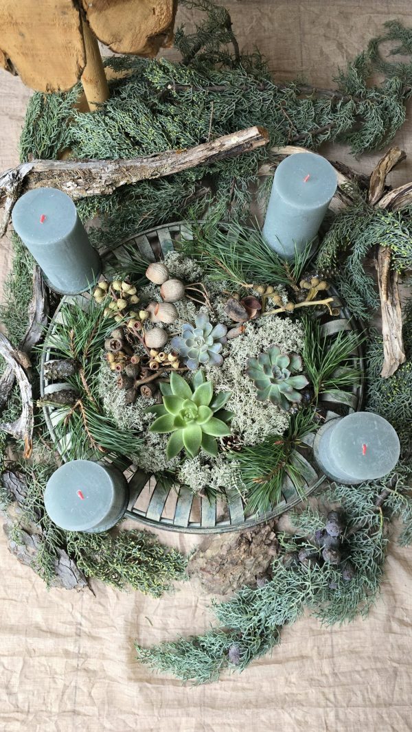 Adventskranz Adventsdeko Adventsschale Adventstablett Adventsschale Mrs Greenery kaufen bestellen Shop