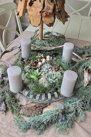 Adventskranz Adventsdeko Adventsschale Adventstablett Adventsschale Mrs Greenery kaufen bestellen Shop