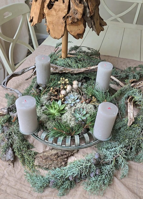 Adventskranz Adventsdeko Adventsschale Adventstablett Adventsschale Mrs Greenery kaufen bestellen Shop