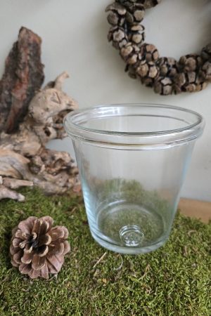 Glas Windlicht Kranz Kranzlicht Kranzdeko Kerzenglas Dekoglas im Mrs Greenery Shop bestellen kaufen