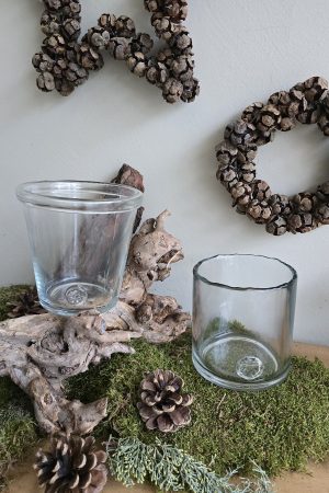 Glas Windlicht Kranz Kranzlicht Kranzdeko Kerzenglas Dekoglas im Mrs Greenery Shop bestellen kaufen