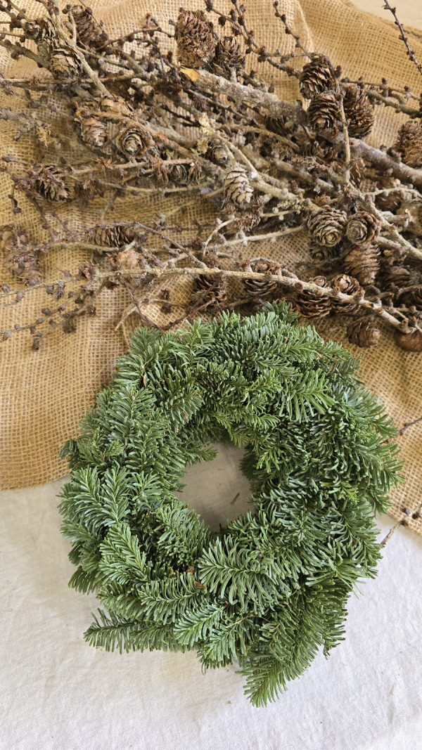 Kranz Kränze fertig gebunden Nobilis Tannengrün Tannenkranz Weihnachtsdeko Naturdeko im Mrs Greenery Shop bestellen kaufen