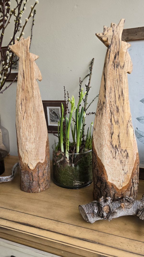 holz-hahn hahn holzdeko fruehlingsdeko osterdeko deko dekoidee mrs greenery shop bestellen kaufen