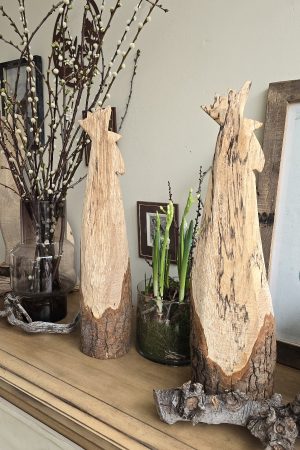 holz-hahn hahn holzdeko fruehlingsdeko osterdeko deko dekoidee mrs greenery shop bestellen kaufen