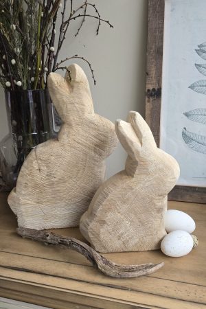 Hase Holzhase Osterhase Vollholz Pappel Pappelholz Pappelhase naturhase dekohase handarbeit osterdeko deko natur dekoidee holzdeko naturdeko im Mrs Greenery Shop bestellen kaufen