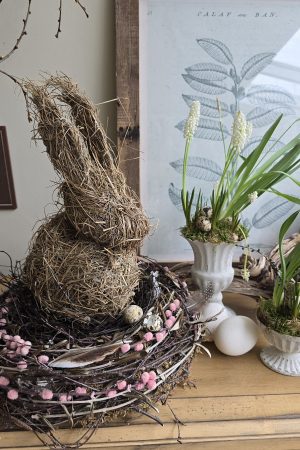 Hase grashase heuhase gras heu Osterhase naturhase dekohase osterdeko deko natur dekoidee holzdeko naturdeko im Mrs Greenery Shop bestellen kaufen