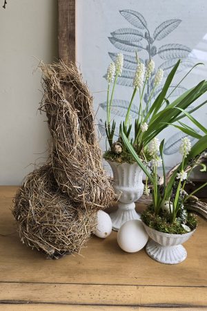 Hase grashase heuhase gras heu Osterhase naturhase dekohase osterdeko deko natur dekoidee holzdeko naturdeko im Mrs Greenery Shop bestellen kaufen