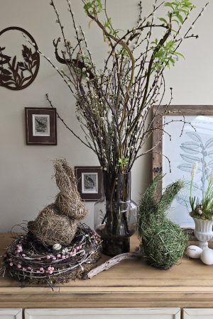 Hase grashase heuhase gras heu Osterhase naturhase dekohase osterdeko deko natur dekoidee holzdeko naturdeko im Mrs Greenery Shop bestellen kaufen
